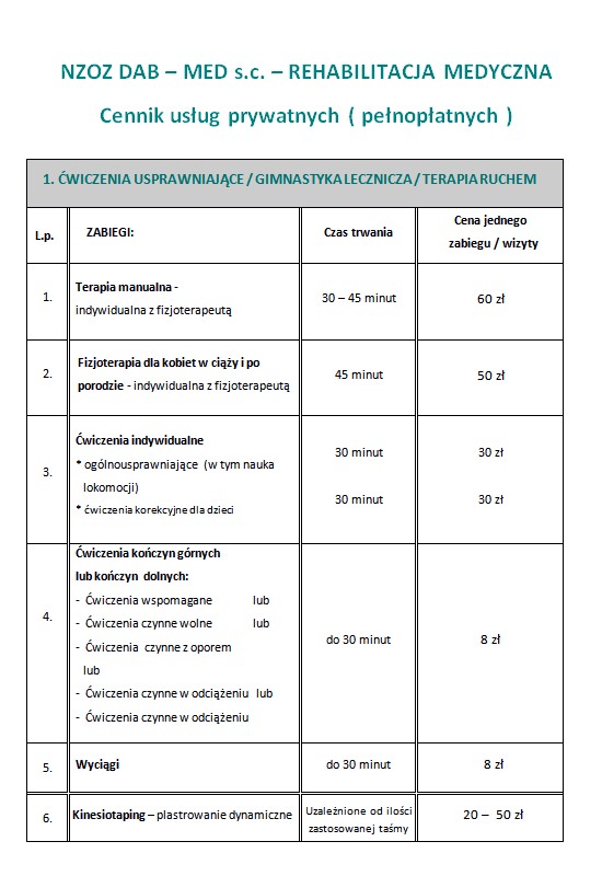 Fizjoterapia 1/5